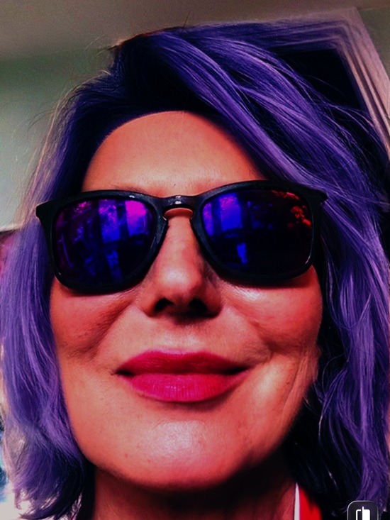 Ray-Ban Accessories - Ray-Ban Black Frame Sunglasses with Purple Mirrored Lenses ( replaced the lenses